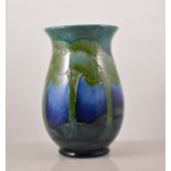 William Moorcroft, a 'Moonlit Blue' vase, circa 1930, slightly swollen form,