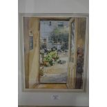 James Kibart, Cottage Garden, watercolour, signed, labelled verso, 28 x 22cms.