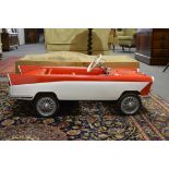 Triang Farina pedal car, length 102cms, original packaging.