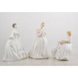 Royal Doulton figurines, to include White Bride, Kelly, Denise, Heather, Antoinette, (5).