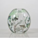 Orrefors Aquarium vase, designed by Edvard Hald, engraved 'Orrefors,