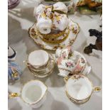 Royal Albert bone china teaset, "Lenora" pattern,and Royal Albert " Lady Carlyle", pattern teaware.