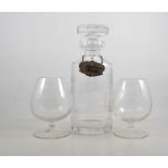 Large quantity of West German crystal glass by Queen Lace, etched with African Wildlife, (2 boxes).