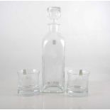 Box of Gleneagles hand cut crystal, set of decanter and six tumblers.