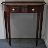 Reproduction mahogany hall table.