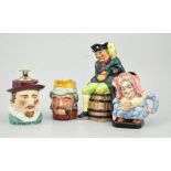 Carltonware character table lighter, Sir Walter Raleigh, 13cm, a Burleighware,