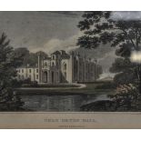 Set of four engravings of Leicestershire, drawn by J P Neale, engraved by Radcliffe.