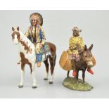 Beswick pottery model, Mounted Indian, model No.