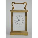 Chas Frodsham brass cased carriage clock, (new).