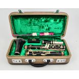 Chinese clarinet, cased, and a trumpet, (2).