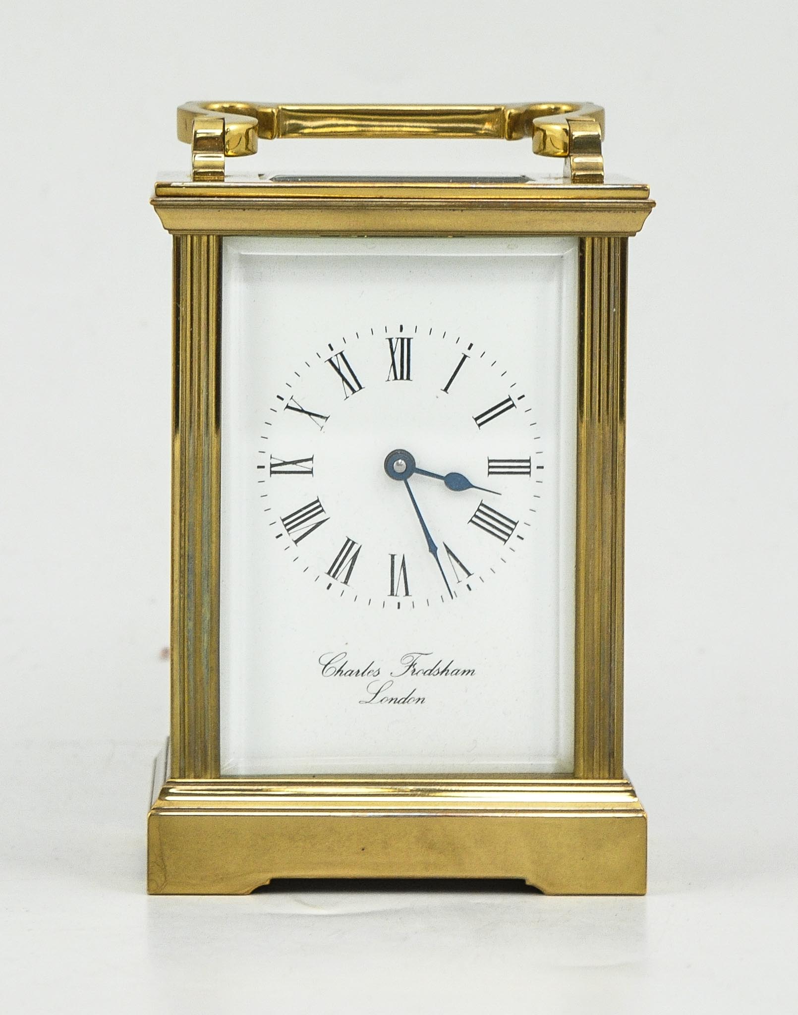 Chas Frodsham brass cased carriage clock, (new). - Image 2 of 2