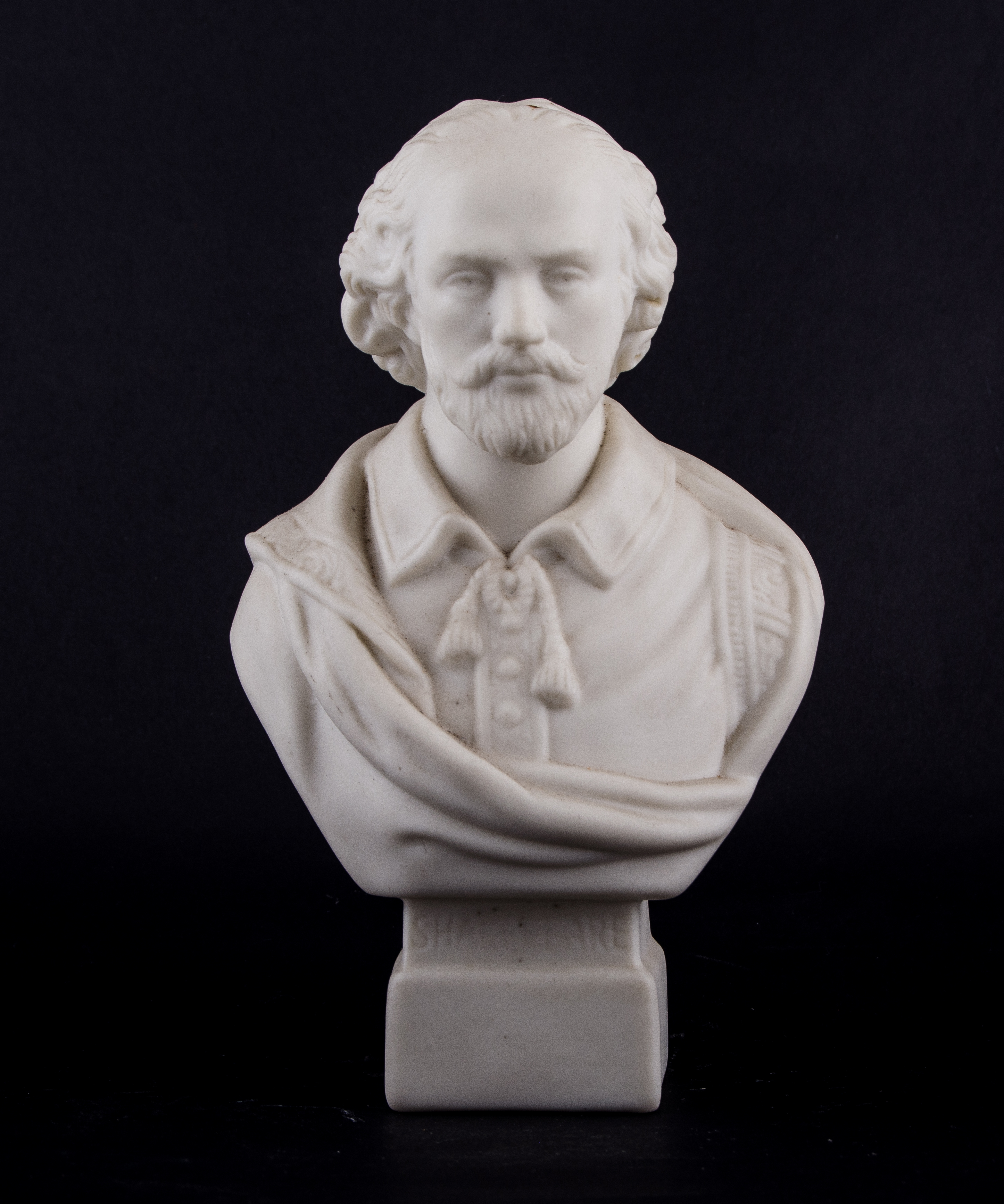 A Victorian Parian ware bust, Duke of Wellington after Comte D'Orsay for Copeland, circular socle, - Image 4 of 6