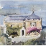 George Pickard Montacute Gatehouse signed and dated 93 watercolour 36cm x 36cm Provenance: George