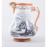 The Royal Patriotic Jug - The Crimean War, Staffordshire porcelain jug, dated 1855,
