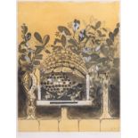 Graham Sutherland Primitive Hive I (Skep) 1977 printed in three colours signed in pencil in the
