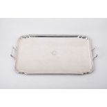 A silver two handled tea tray, by Mappin & Webb, Sheffield 1935,