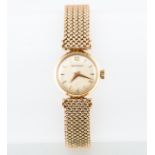 Jaeger-le-Coultre - A lady's 9 carat yellow gold bracelet watch,