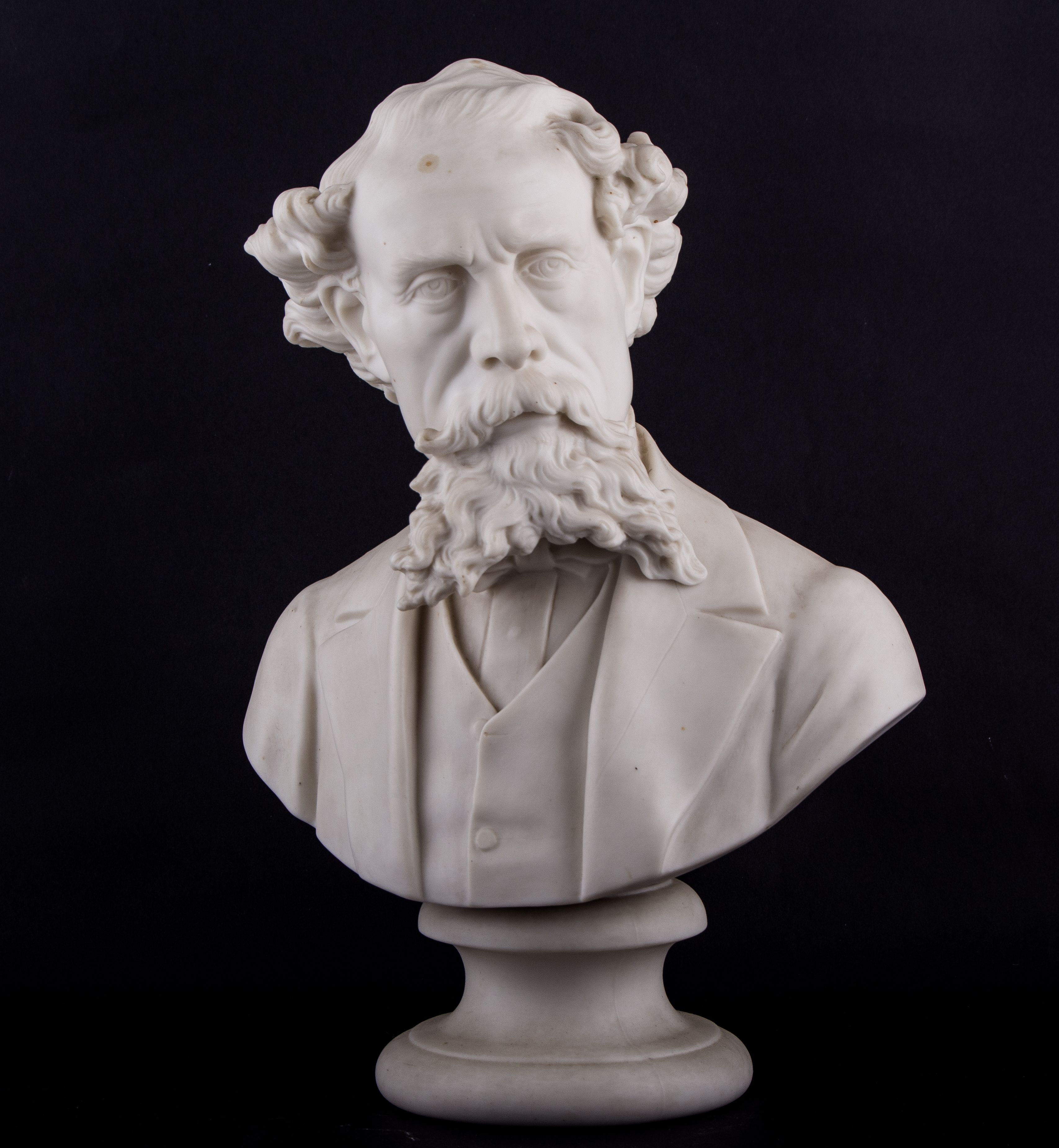 A Victorian Parian bust, Dr Robet Bentley Todd,
