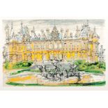 John Piper Waddesdon Signed screen print, No.