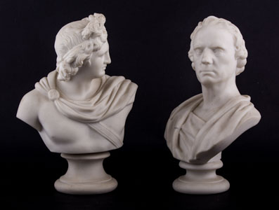 A Victorian Parian ware bust, Clytie after the model by C Delpech, 20cm, - Image 2 of 2