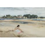 After William Russell Flint Anne Marie by the Loire signed colour print,