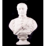 A Victorian Parian bust of Prince Albert Edward, after Morton Edwards for The Art Union of London,