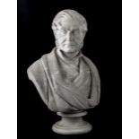 George Frederick Halse A marble bust portrait of a gentleman,