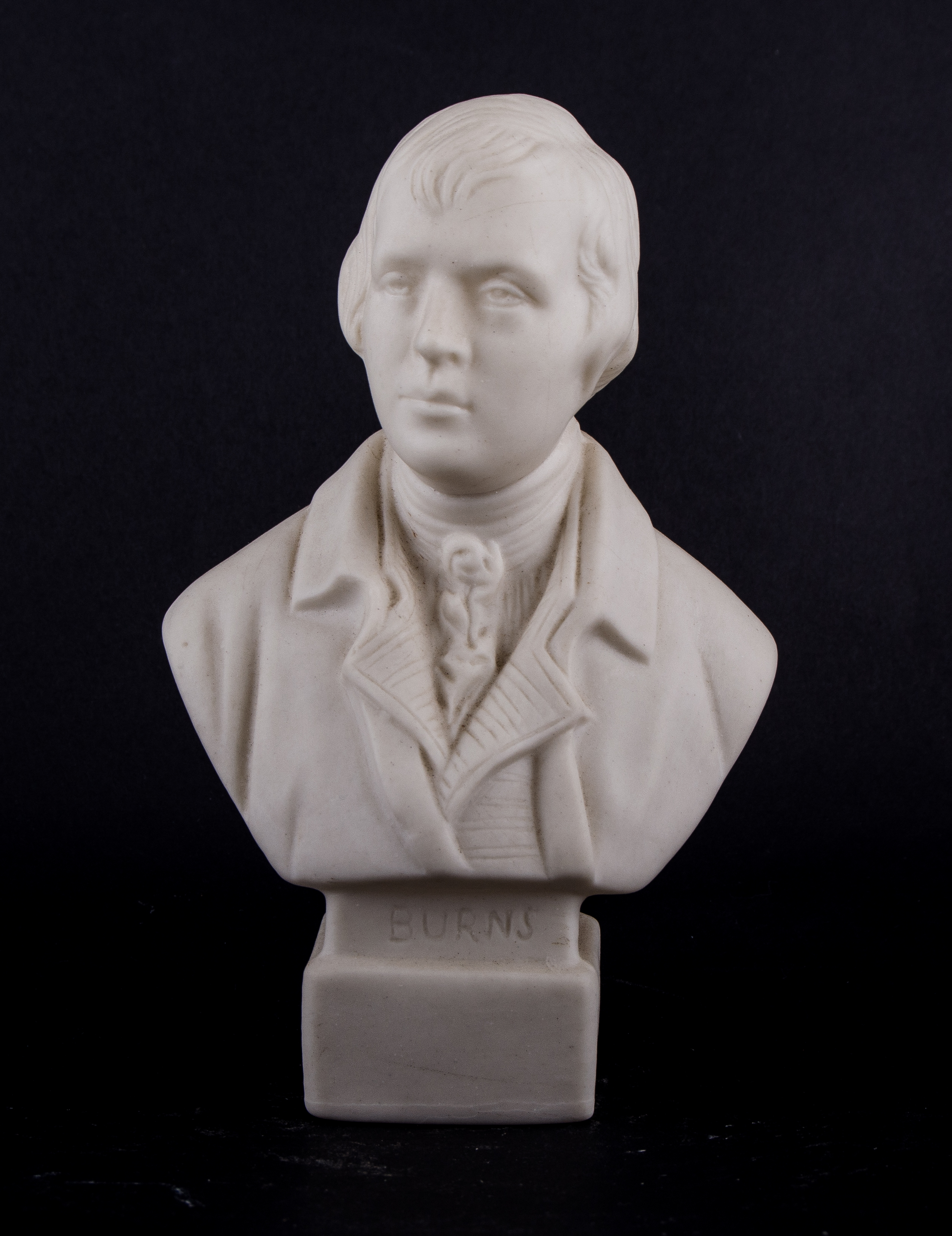 A Victorian Parian ware bust, Duke of Wellington after Comte D'Orsay for Copeland, circular socle, - Image 6 of 6