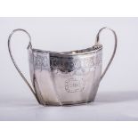 A George III Irish silver two handled sugar basin, by Carden Terry & Jane Williams of Cork,