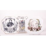 A collection of Staffordshire portrait series plates, by or attributed to Wallis Gimson and Co.