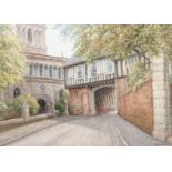 Albert H Findley Tudor Gateway and St Mary de Castro signed watercolour 38cm x 55cm This lot may