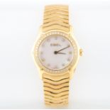 Ebel - A lady's 18 carat yellow gold bracelet watch,