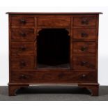 A late Georgian mahogany chest/cabinet,