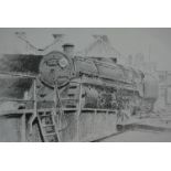 After David Shepherd, steam locomotives, four prints, bearing signatures in the margin,