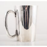 Plain silver tankard, 12cm, Birmingham, 1943, approximate weight 9.5oz.