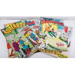 Quantity of Silver Age Comics, Marvel, Jimmy Olsen, Aquaman, Superman, approximately sixty.