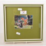 Two Cash's silk pictures, Bambi and Snow White, mounted and framed.