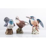 Beswick model of a Cuckoo, No. 2315, 12cm, a Kingfisher No. 2371 and a Jay, unnumbered, (3).