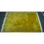 Deep pile wool rug, geometric pattern, 160cm x 103cm.