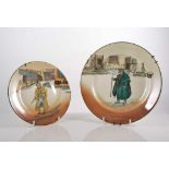 Two large Royal Doulton Dickensware plates, Serjeant Buzfuz and Captain Cuttle,