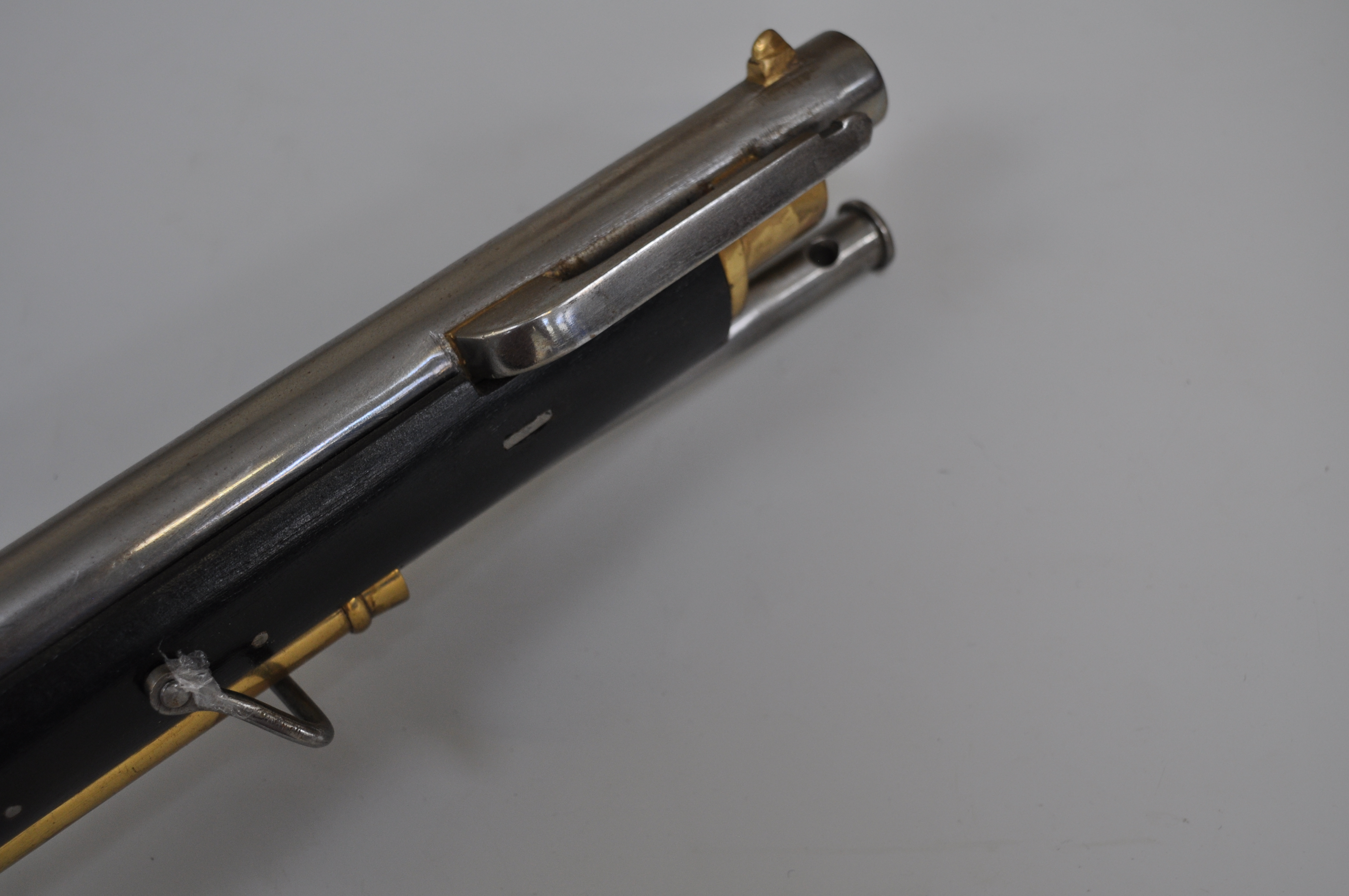 Replica Flintlock Musket, full wooden stock, overall length 120cm. - Image 6 of 6