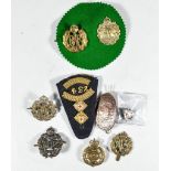 A quantity of cap badges - RAF, RFC, ATS, Red Cross London, RAFVR,