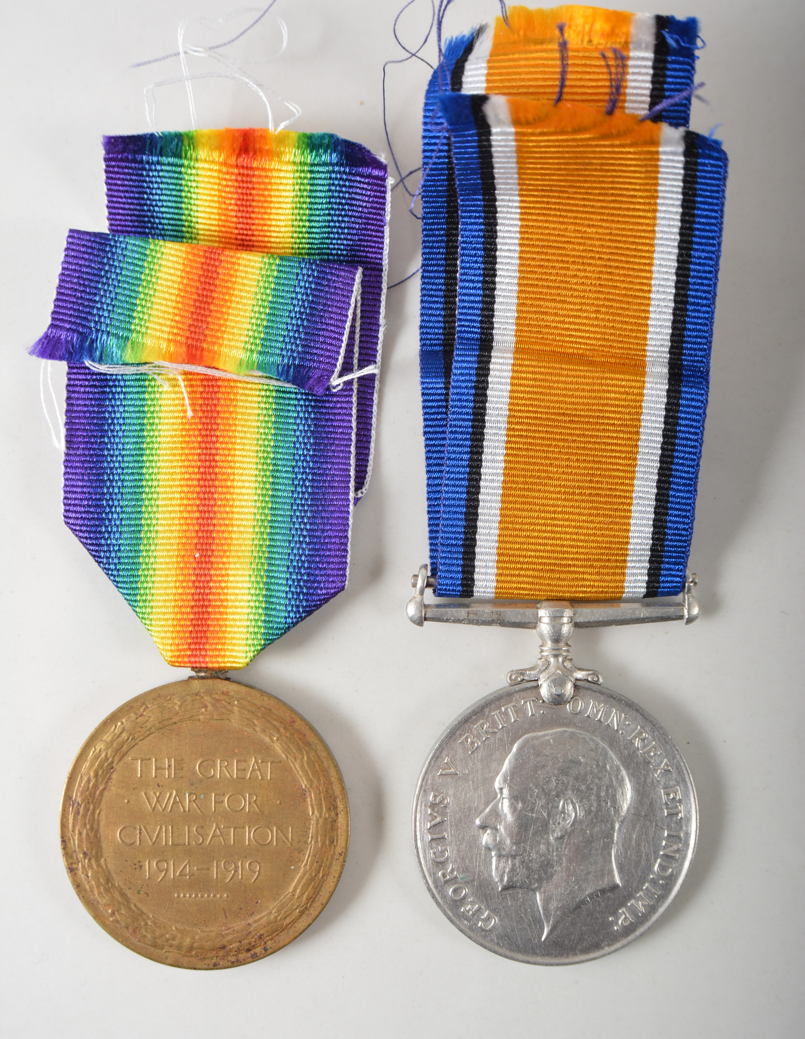 Pair to Private Musa, 4222, 2nd Kings African Rifles, British War Medal and Victory Medal, (2). - Image 2 of 2