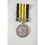 Private Matakuta, 62, 1st Kings African Rifles, Africa General Service Medal, Edward VII, one bar,