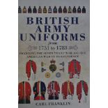 Large collection of books relating to world wide military uniform reference and other books,