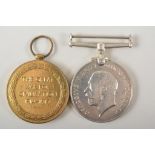 Pair to Private W Smith, M2-174528, Army Service Corps, British War medal and Victory medal, (2).