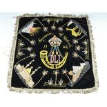 A WWII embroidered panel, Durham Light Infantry, Souvenir of Tobruck 1942, 69 x 69cms,