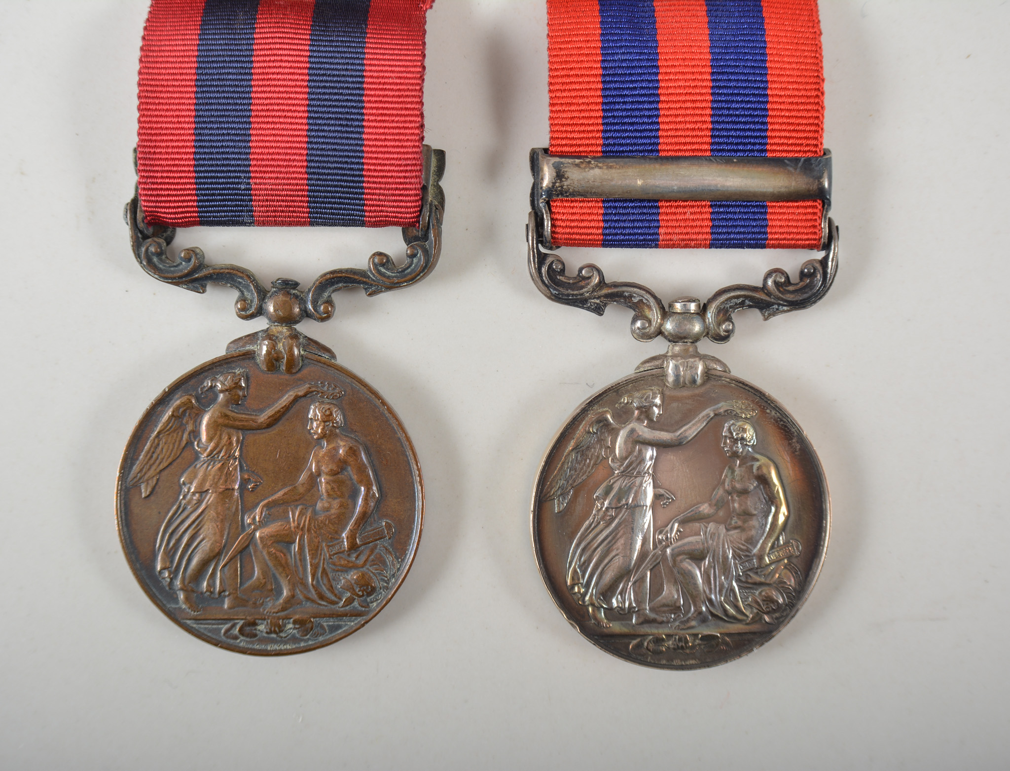 Cook Gurdin, 14th Battalion Infantry, India General Service medal, - Image 2 of 2