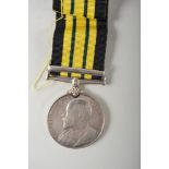 Private Alfani, 34, 1st Kings African Rifles, Africa General Service Medal, Edward VII, one bar, B.