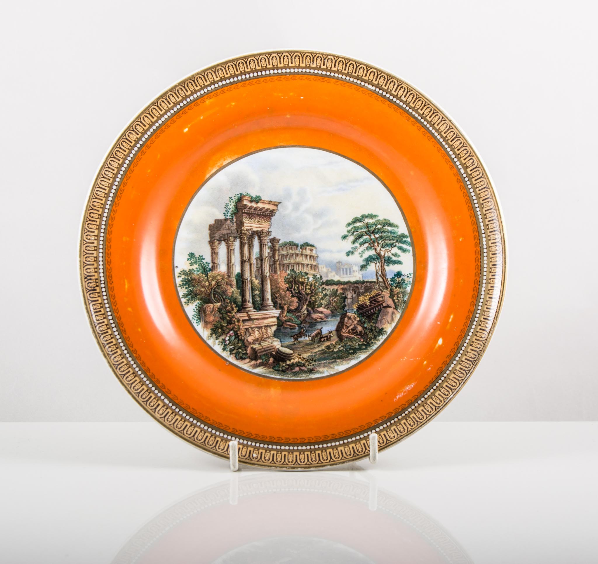 Prattware plate, "The Room in which Shakespeare was Born",